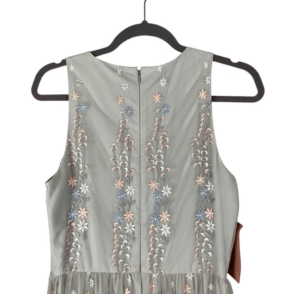 BHLDN Maids Embroidered Floral Tulle Midi Dress Size 8 NWT - Picture 11 of 12